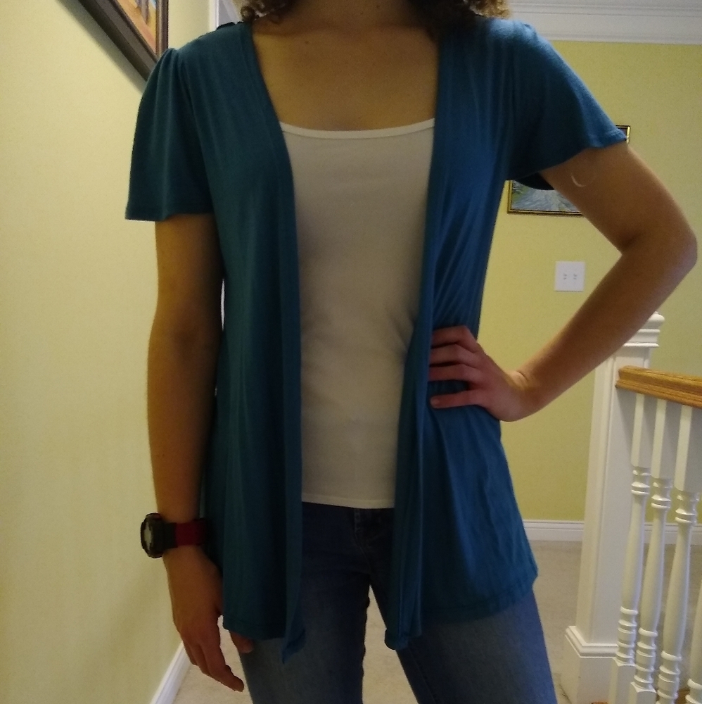 Charlotte Russe lace back cardigan size S